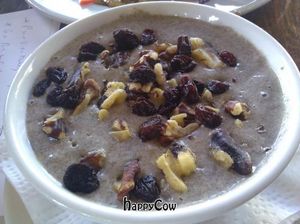 Breakfast chia bowl at RAWvolution in Santa Monica