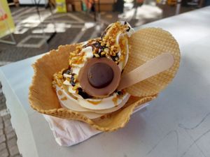 Toffivee ice-cream cup at Marla & Mathilda's Genusswerkstatt in Ludenscheid