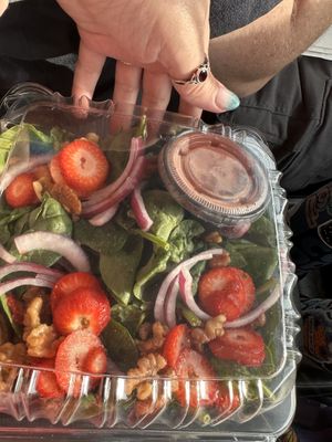 Strawberry salad hold the cheese    at Portland Pie Company in Brunswick