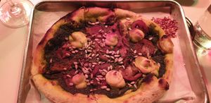 Pesto pizza at Double Zero in New York City