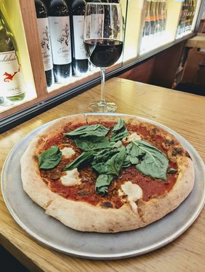 Pepp pie paired with a Sangiovese. 😚👌🏾 at Double Zero in New York City