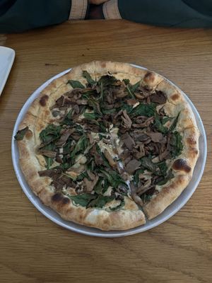Truffle cashew cream- the best pizza on earth  at Double Zero in New York City