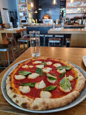 Vegan margherita at Double Zero in New York City