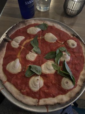 Margherita with gluten free base   at Double Zero in New York City