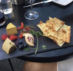Cheese plate. All vegan. at Double Zero in New York City