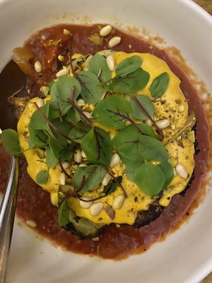Pizzaiola - whole head of cauliflower  at Double Zero in New York City