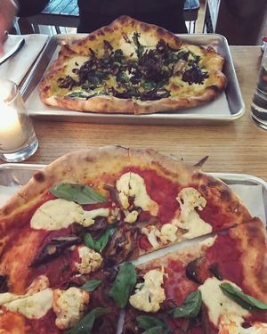 Delicious pizza at double zero! at Double Zero in New York City