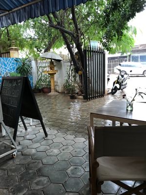 Outside cafe at ARTillery in Siem Reap