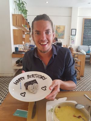 Raw vegan chocolate cake :) at ARTillery in Siem Reap