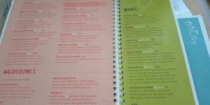 Menu at ARTillery in Siem Reap