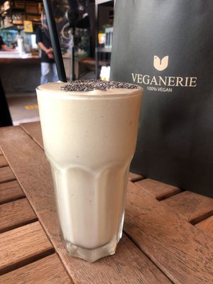 Banana protein  at Veganerie Concept - Benjasiri Park in Bangkok