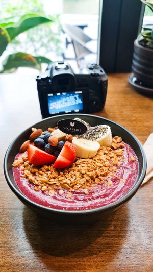Acai & Berry Smoothie Bowl at Veganerie Concept - Benjasiri Park in Bangkok