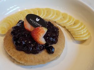 Simple pancakes at Veganerie Concept - Benjasiri Park in Bangkok