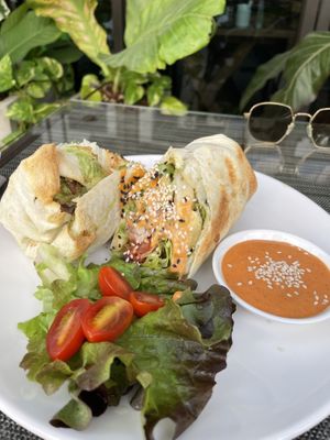 Wrap at Veganerie Concept - Benjasiri Park in Bangkok