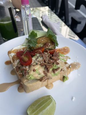 Avocado Toast at Veganerie Concept - Benjasiri Park in Bangkok