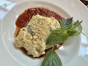 Portobello lasagna  #Veganuary at Veganerie Concept - Benjasiri Park in Bangkok