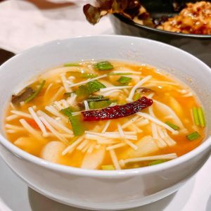 Tomyum  at Veganerie Concept - Benjasiri Park in Bangkok