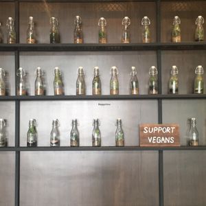 support vegan plants at Veganerie Concept - Benjasiri Park in Bangkok