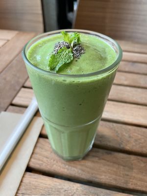Green power smoothie, 190 baht  at Veganerie Concept - Benjasiri Park in Bangkok