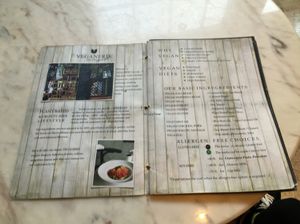 menu page 1 at Veganerie Concept - Benjasiri Park in Bangkok