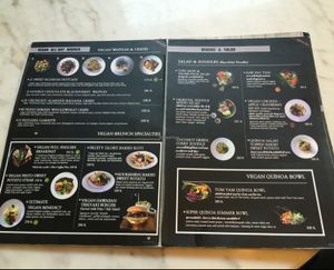 menu at Veganerie Concept - Benjasiri Park in Bangkok