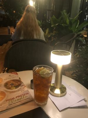 a really nice tea at Veganerie Concept - Benjasiri Park in Bangkok
