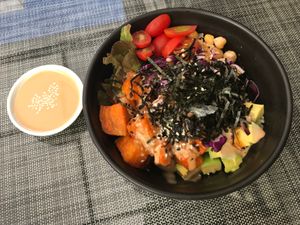 a super healthy salad when your body needs to recover at Veganerie Concept - Benjasiri Park in Bangkok
