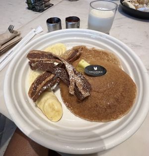 American pancakes   at Veganerie Concept - Benjasiri Park in Bangkok