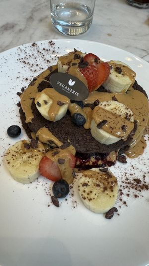 High protein pancakes   at Veganerie Concept - Benjasiri Park in Bangkok