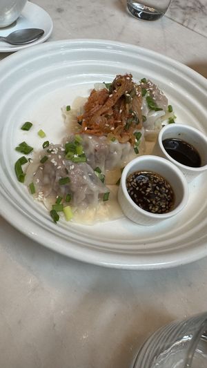 Kimchi dumplings   at Veganerie Concept - Benjasiri Park in Bangkok