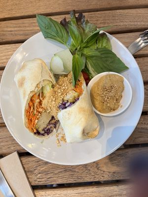 Satay wrap  at Veganerie Concept - Benjasiri Park in Bangkok