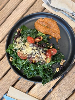 Kale saladd  at Veganerie Concept - Benjasiri Park in Bangkok