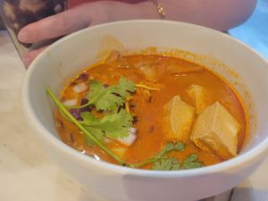 Khao soi at Veganerie Concept - Benjasiri Park in Bangkok