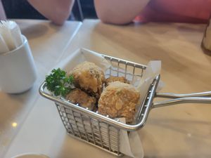 mushroom nuggets at Veganerie Concept - Benjasiri Park in Bangkok