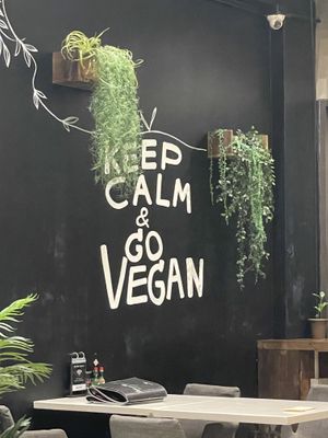 Inside seating area  at Veganerie Concept - Benjasiri Park in Bangkok