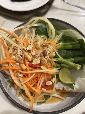 Som Tam  at Veganerie Concept - Benjasiri Park in Bangkok
