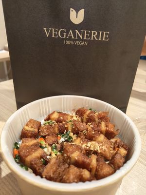 Pork belly with Berry rice Jan25 #Veganuary at Veganerie Concept - Benjasiri Park in Bangkok