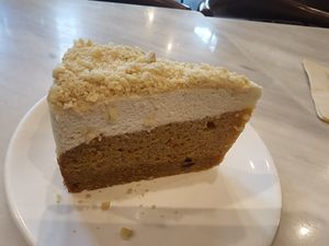 Carrot cake at Veganerie Concept - Benjasiri Park in Bangkok