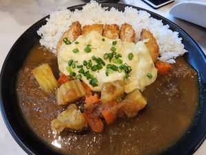 Katsu rice at Veganerie Concept - Benjasiri Park in Bangkok