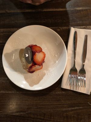 Strawberry Shortcake at Veganerie Concept - Benjasiri Park in Bangkok