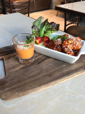 Vegan Cauliflower Wings at Veganerie Concept - Benjasiri Park in Bangkok