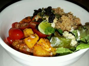 Sweet Potato Quinoa Bowl at Veganerie Concept - Benjasiri Park in Bangkok