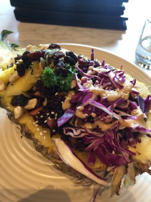 Pineapple fried rice at Veganerie Concept - Benjasiri Park in Bangkok