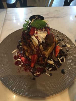 Waffle at Veganerie Concept - Benjasiri Park in Bangkok