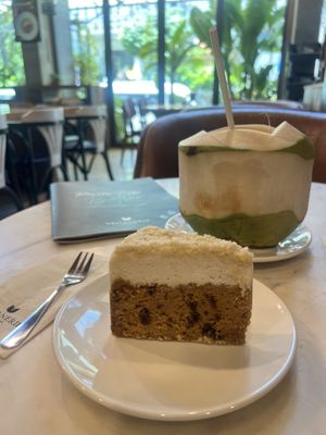 Carrot cake!   at Veganerie Concept - Benjasiri Park in Bangkok