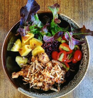 teriyaki bowl at Veganerie Concept - Benjasiri Park in Bangkok