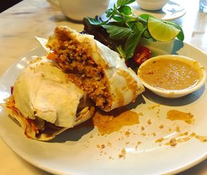 Tofu Satay Wrap at Veganerie Concept - Benjasiri Park in Bangkok