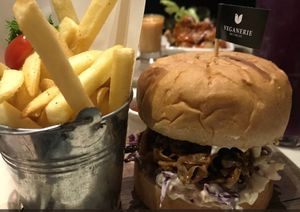 Pulled pork at Veganerie Concept - Benjasiri Park in Bangkok