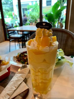 Mango milkshake  at Veganerie Concept - Benjasiri Park in Bangkok