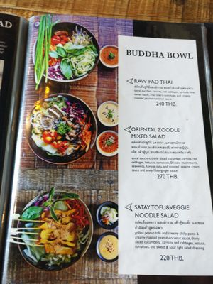 menu at Veganerie Concept - Benjasiri Park in Bangkok